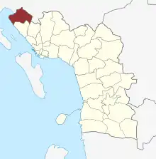 Lage des Hostrup Sogn in der Esbjerg Kommune
