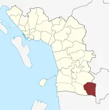 Lage des Spandet Sogn in der Esbjerg Kommune