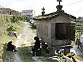 Espigueiro in Soajo (Nordportugal) geöffnet