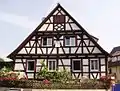 Altes Fachwerkhaus (gegenüber dem Alten Rathaus) aus dem 17. Jahrhundert