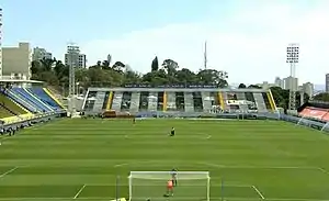 Spiel im September 2020 zwischen Red Bull Bragantino und Palmeiras São Paulo im Estádio Nabi Abi Chedid