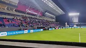 Blick auf die Haupttribüne des Estadio Banco Guayaquil (Februar 2022)