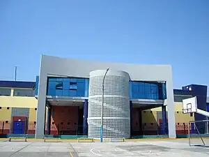 Der Haupteingang zum Estadio Mansiche in Trujillo