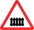 Bahnübergang mit Schranken