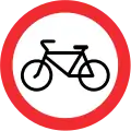 Verbot für Fahrräder