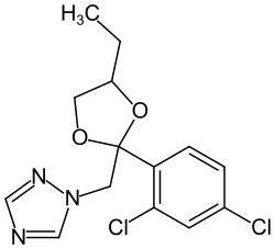 Strukturformel von Etaconazol