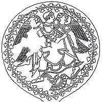 Thesan trägt ihren toten Sohn vom Schlachtfeld (470–460 v.&nbsp;Chr.)