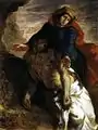 Eugène Delacroix, Pietà, 35 × 27 cm, 1850, Nasjonalmuseet for kunst, arkitektur og design in Oslo