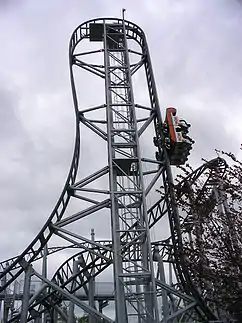Lift und erste Abfahrt des Eurofighters Typhoon im belgischen Bobbejaanland