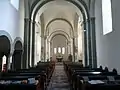 Romanische Rundbögen in der evangelischen Kirche