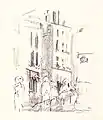 Aus den Pariser Skizzen, anlässlich ihres Studienaufenthalts in der Cité Internationale des Arts, 1989.
