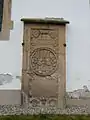 Grabstein Anna Margareta von Wachenheim geb. Vogt von Hunolstein, ev. Kirche Monsheim