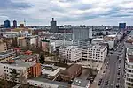 Luftbild zur Lage in Berlin