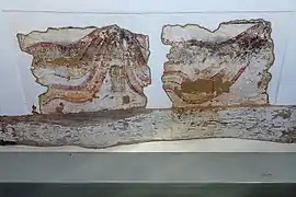 Reste der Ornamentmalerei aus der Erbauungszeit der Kirche
