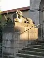 Löwe am Dörnberg-Mausoleum in Regensburg