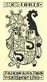 Exlibris für Friedrich von Gaisberg, nach Closs