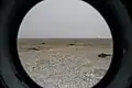 Der Landeplatz von einem Bergungshubschrauber aus gesehen