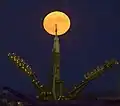 Die Rakete vor dem Supermond am 14. November