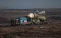Der Rollout der Rakete am 19. März 2018