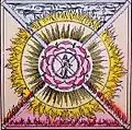 Rosenkreuz mit zentraler Christusfigur aus „Geheime Figuren der Rosenkreuzer“ (1785)