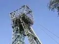 Das Fördergerüst ist neben dem von Schacht 1 der Zeche Sterkrade in Oberhausen das einzige im Ruhrgebiet erhaltene Gerüst der Bauart Zschetzsche.
