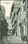 Blick durch die Kaiserstraße zur Knochenhauerstraße, um 1907;Ansichtskarte Nr. 806, Friedrich Astholz junior