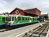 Triebwagen M4.313 der FAL in Gravina