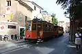 Umgebauter ex-Lissabonner Triebwagen 22 der Straßenbahn Sóller