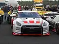 Der Nissan GT-R des Swiss Racing Team mit der Startnummer 3 auf dem Nürburgring 2010