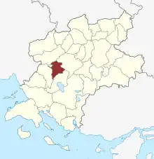 Lage des Sandholts Lyndelse Sogn in der Faaborg-Midtfyn Kommune