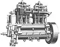 Fafnir 24 PS Vierzylindermotor (1904)