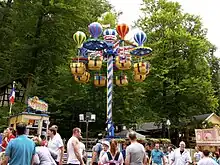 Fahrgeschäft auf dem Annafest 2015