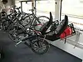Fahrradabteil im Steuerwagen