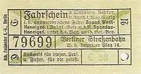 Spandau West – Hennigsdorf (40&nbsp;Pf.), 1923