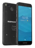 Das Vorder- und Hinterseite des Fairphone&nbsp;3