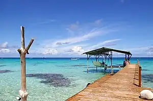 Blick auf die Lagune von Fakarava