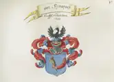 Falsches Wappen des Kraft von Schwabach gen. zur Alten Waage (Wappenbuch der Gesellschaft Zum Frauenstein)