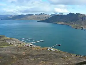Die Isanotski Strait mit der Alaska-Halbinsel im Hintergrund