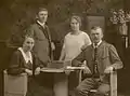Josef Rainer (re.) mit Gattin Anna, Tochter Maria, Sohn Josef ca. 1925