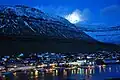 Klaksvík in der Nacht
