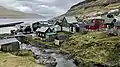 Haldórsvík mit dem Bach Kluftá