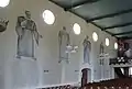 die vier Evangelisten an der Südwand