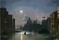Canale Grande mit Santa Maria della Salute bei Mondschein