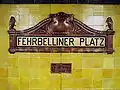 Berliner U-Bahn-Station unter dem Fehrbelliner Platz
