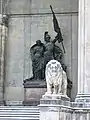 München:Löwe/n vor der Feldherrnhalle (1905)