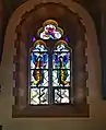 Fenster der Wort-Gottes-Kapelle; Thema Glaube
