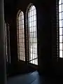 Fenster beim Aufgang in der Säulenhalle