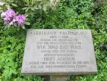 Freiligrath-Gedenktafelin Rolandswerth