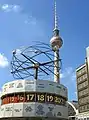 Weltzeituhr und Fernsehturm, Berlin, 1964–1969