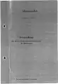 Deckblatt des Fernwahlverzeichnis des Ministerrates der DDR.